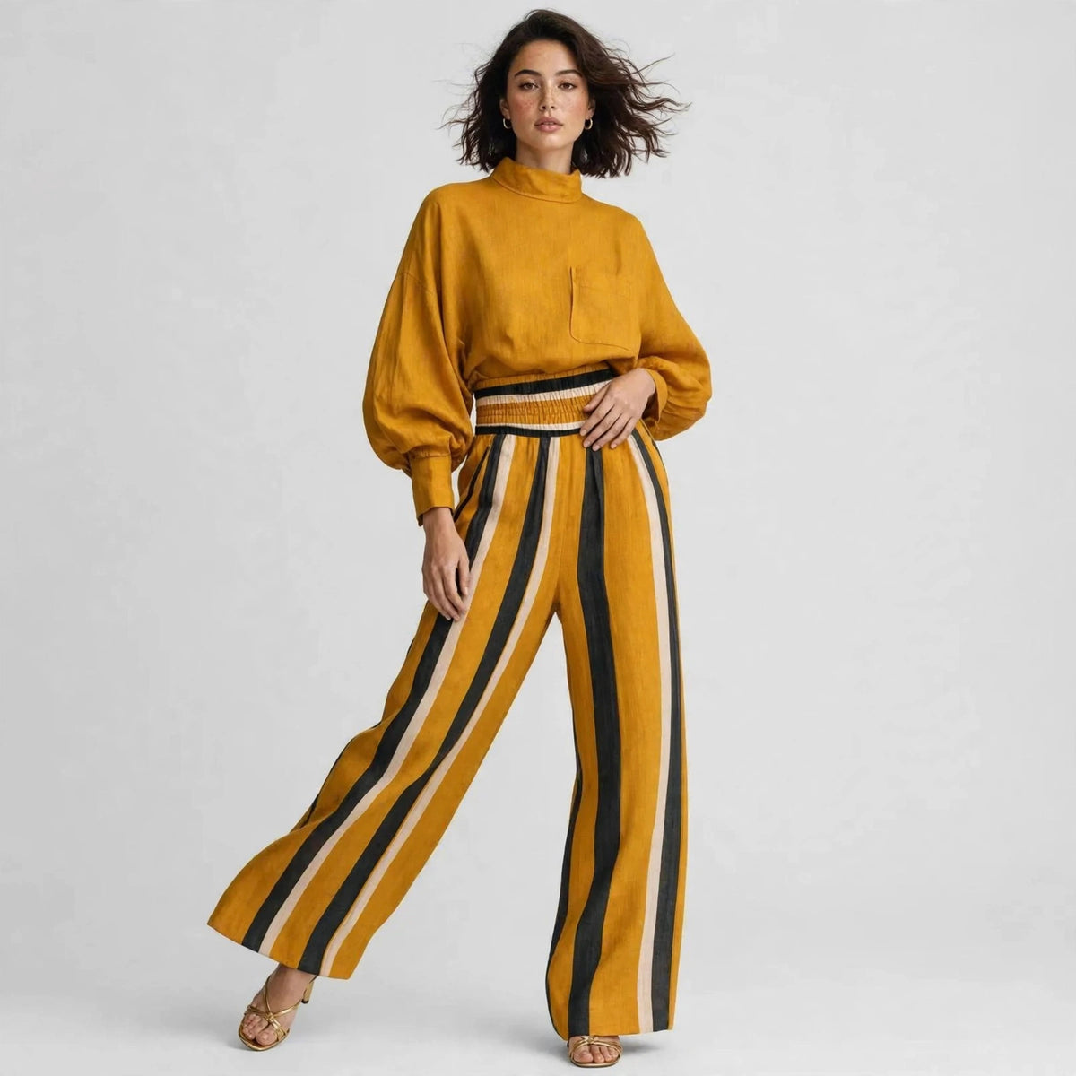 Mock Neck Set