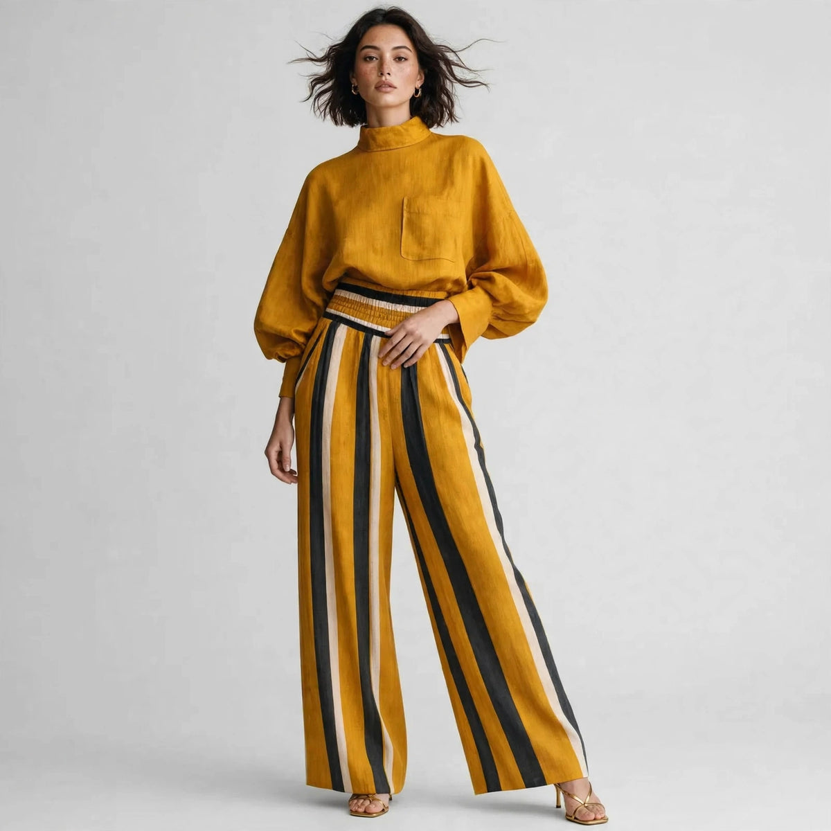 Mock Neck Set