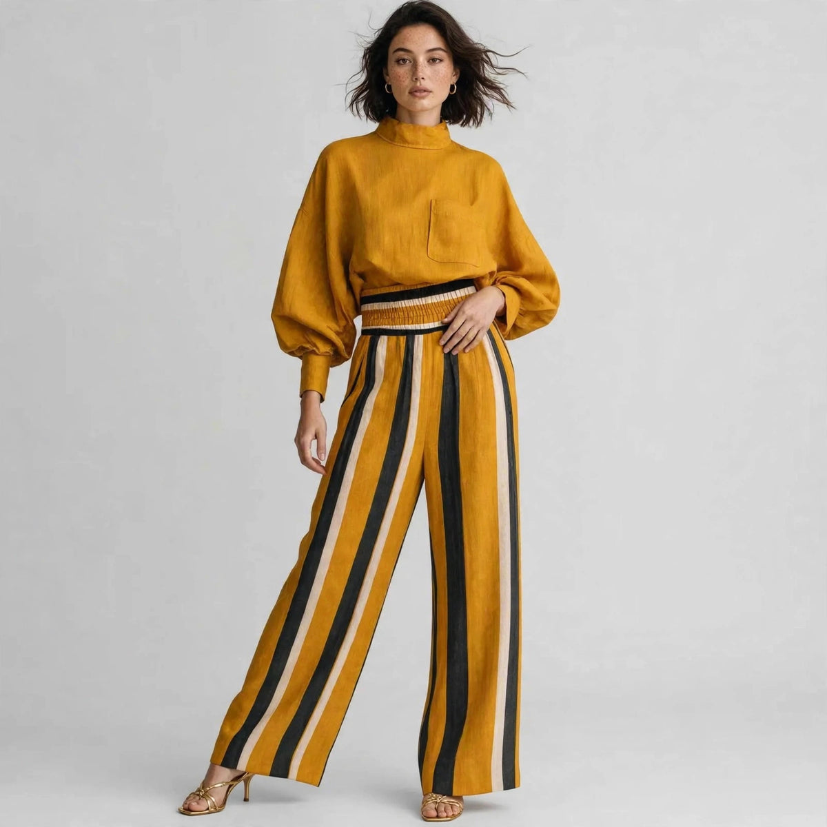 Mock Neck Set
