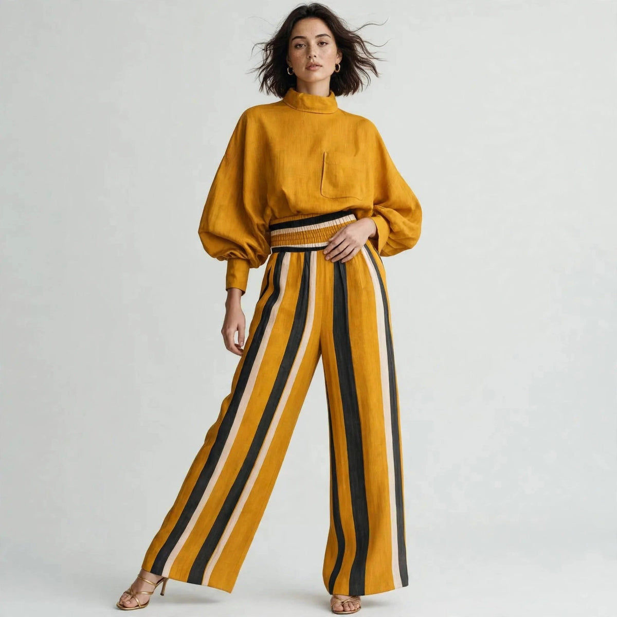 Mock Neck Set
