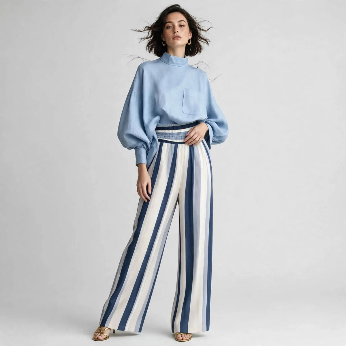 Mock Neck Set