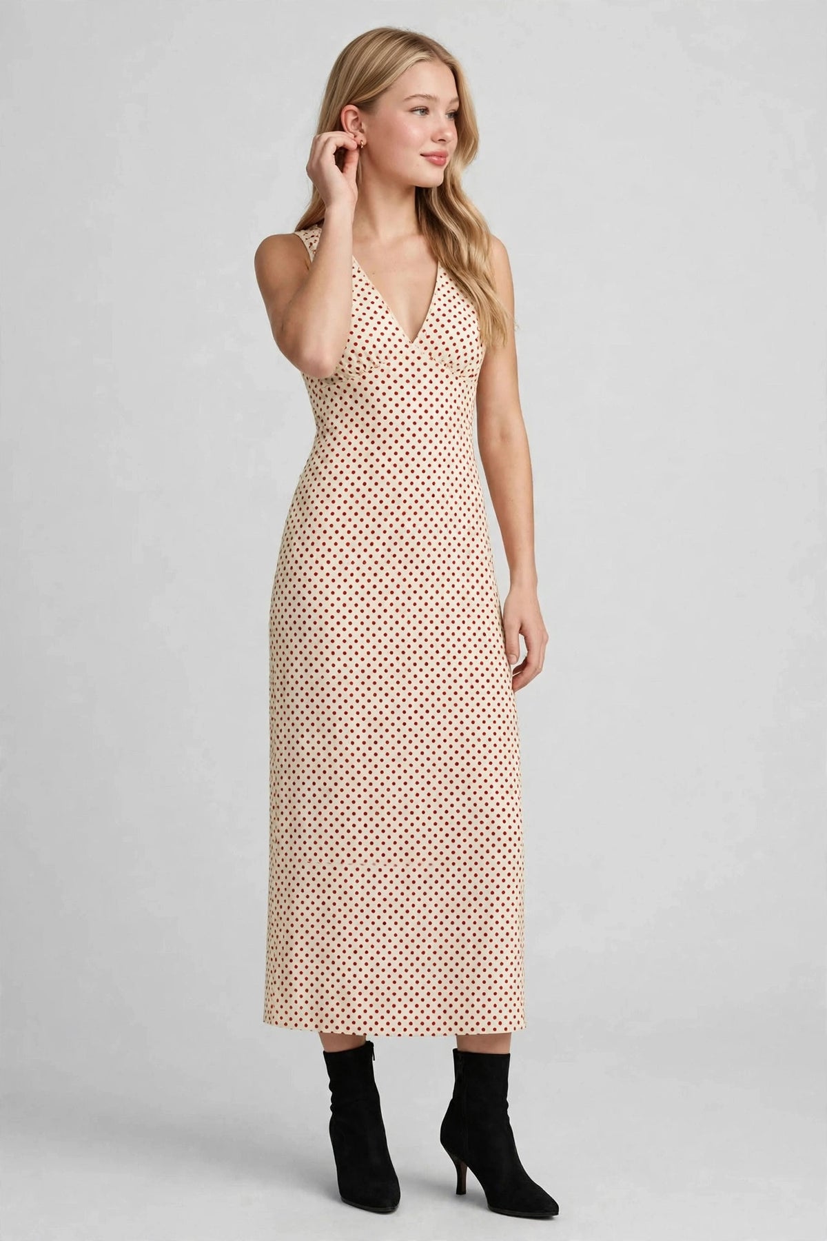 Polka Maxi Dress