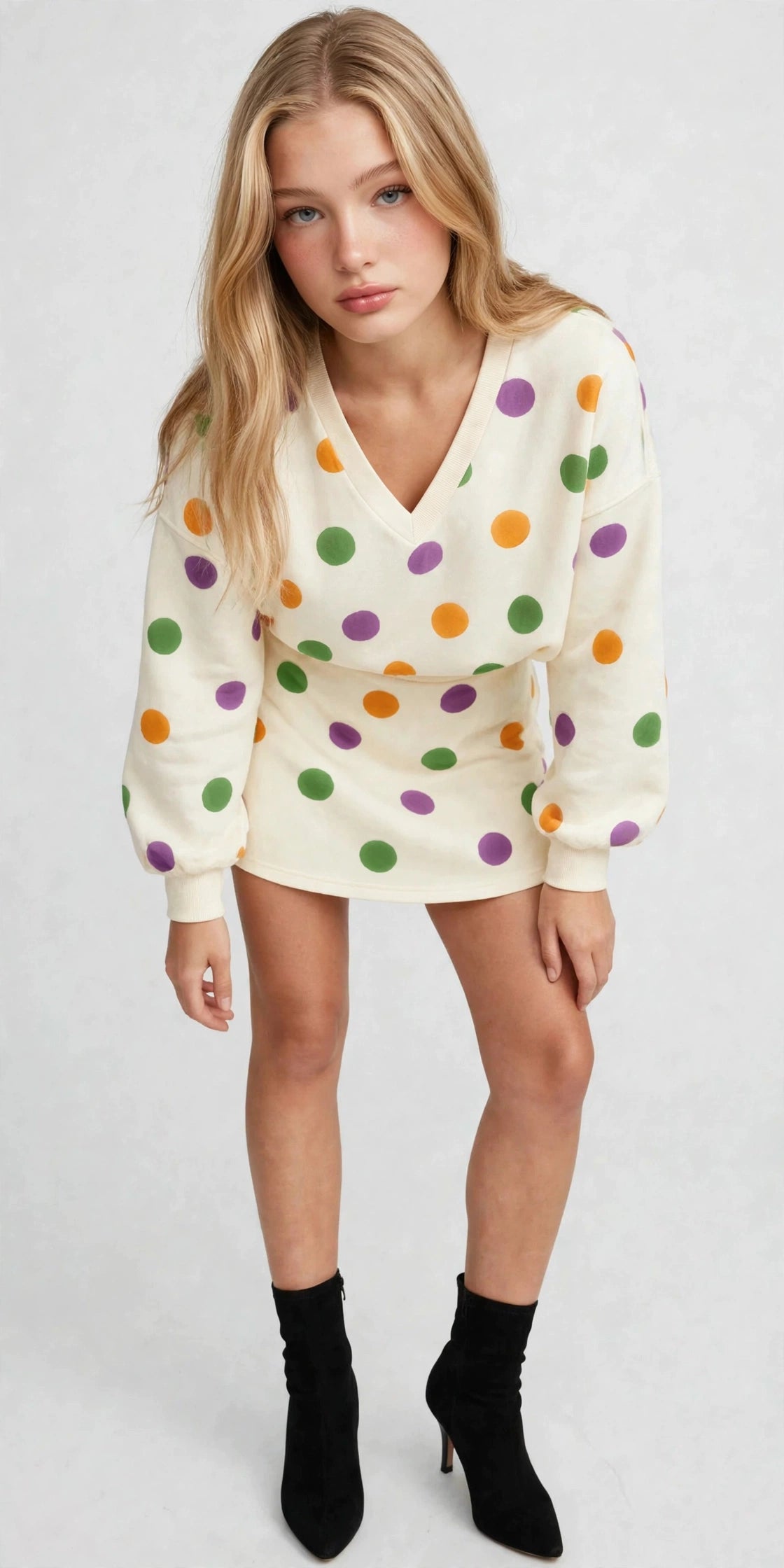 Polka Skirt Set