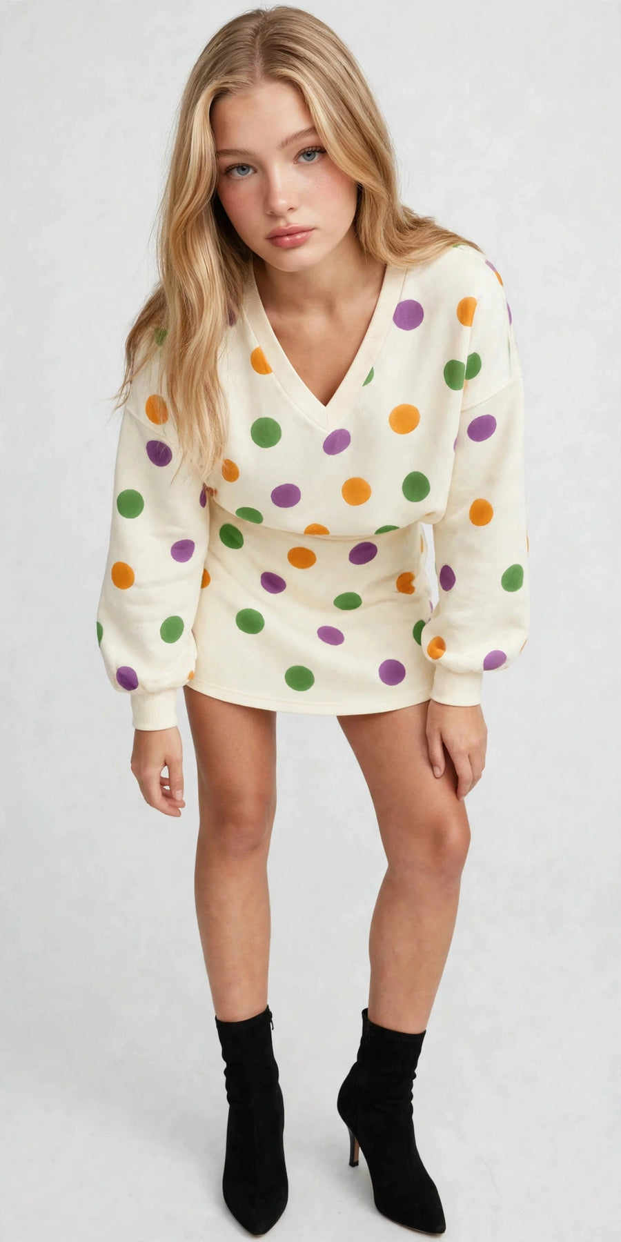 Polka Skirt Set