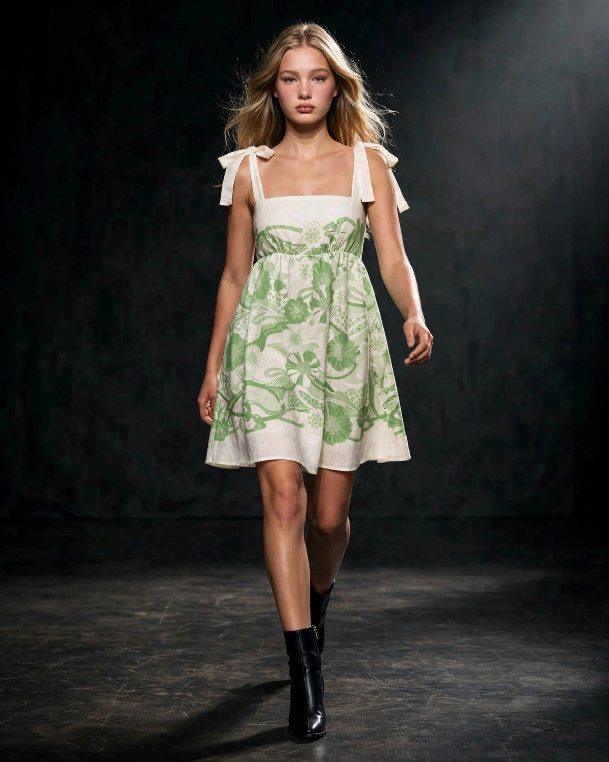Printed Mini Dress