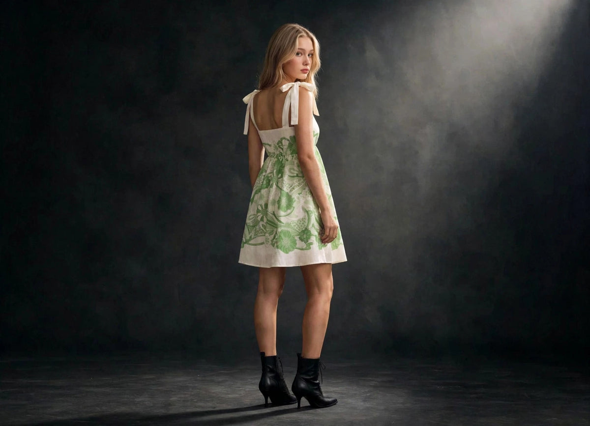 Printed Mini Dress