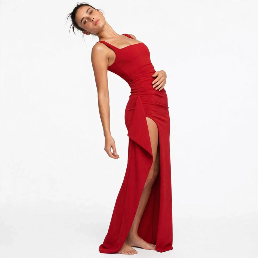High-Slit Maxi Dress