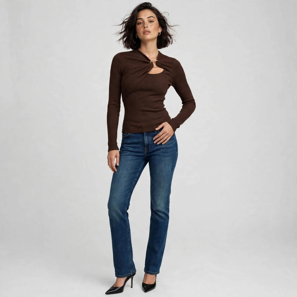 Ring Ribbed Tee