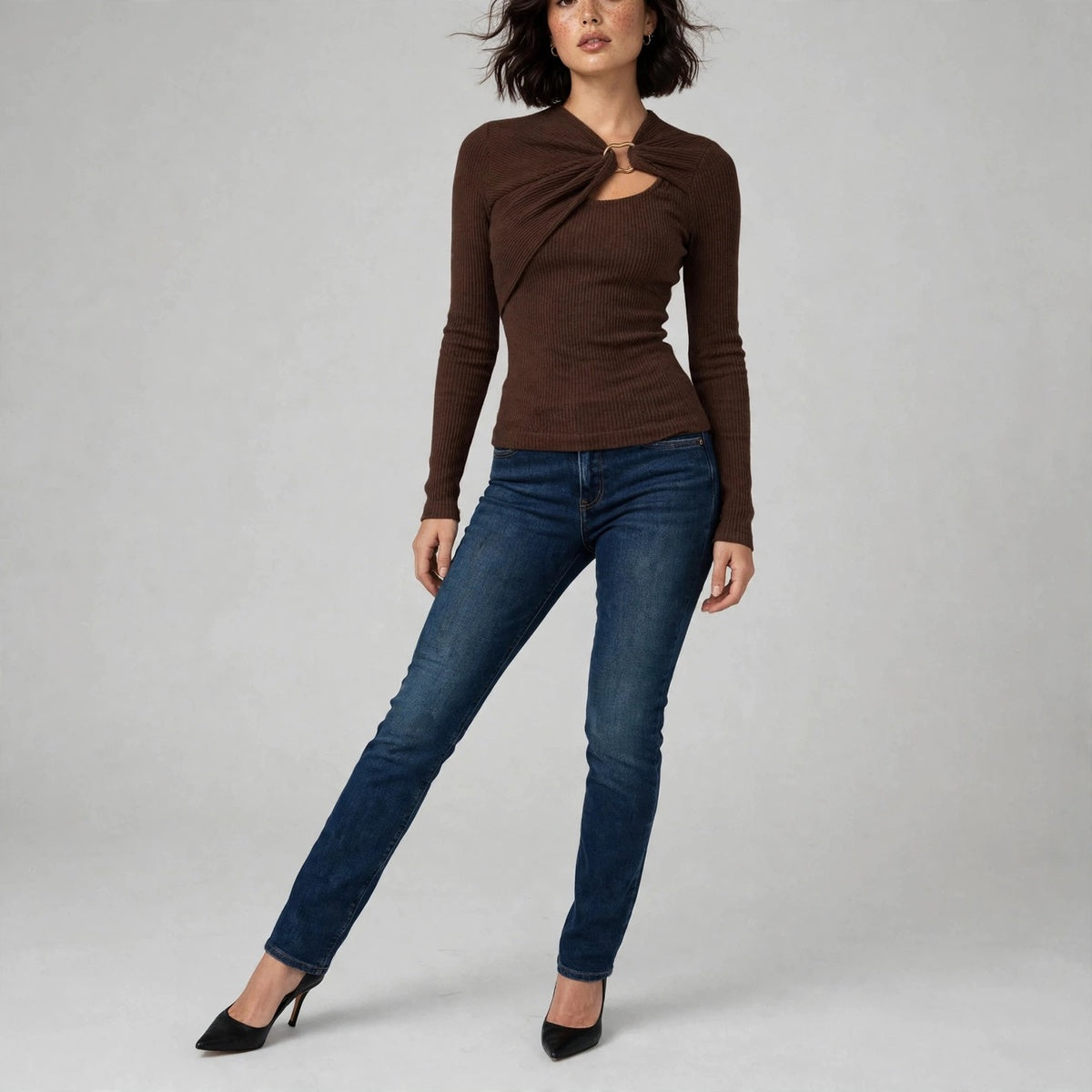 Ring Ribbed Tee