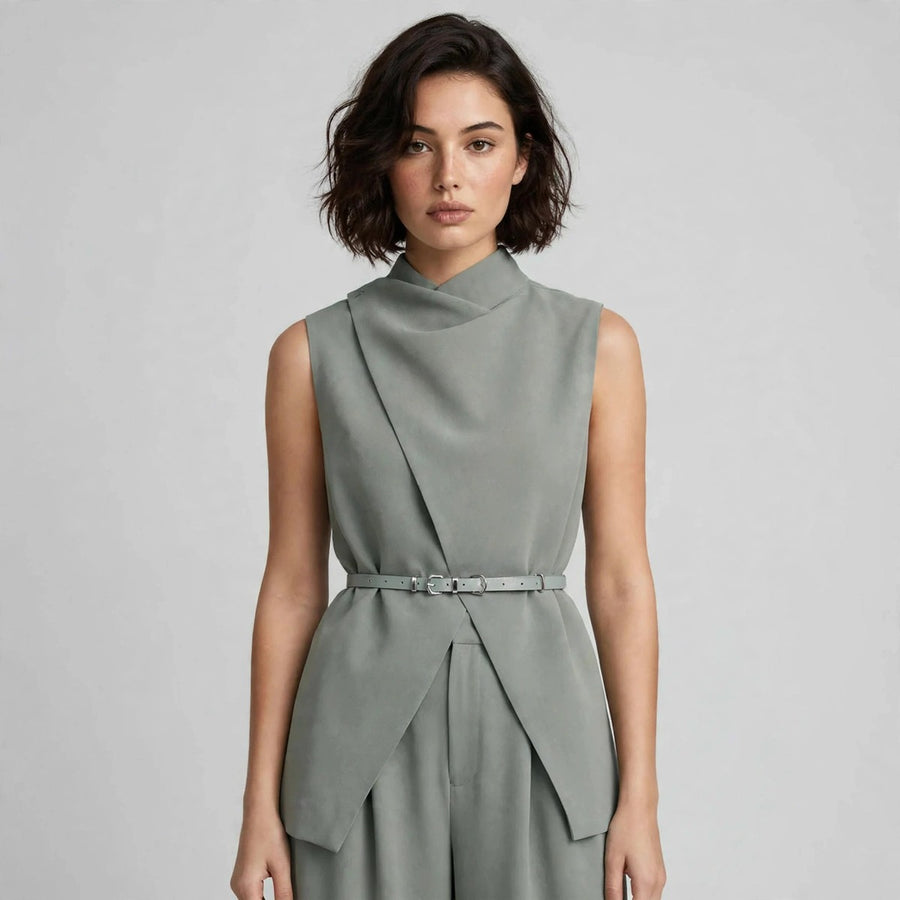 Sleeveless Pants Set