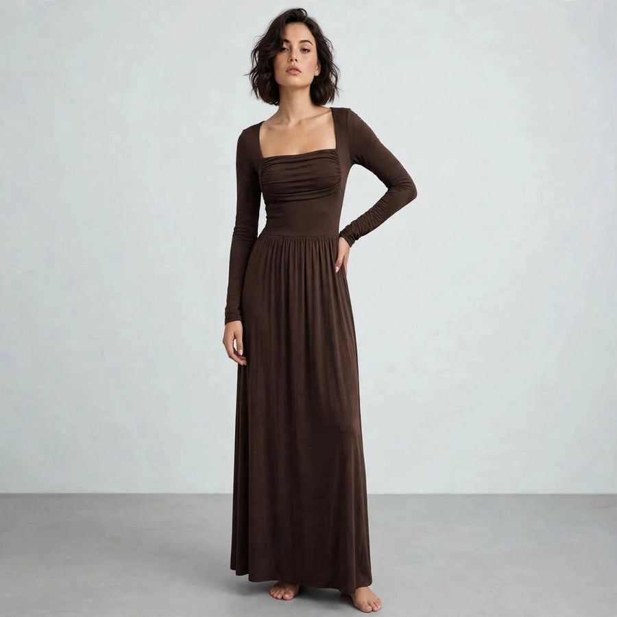 Square-Neck Maxi Dress