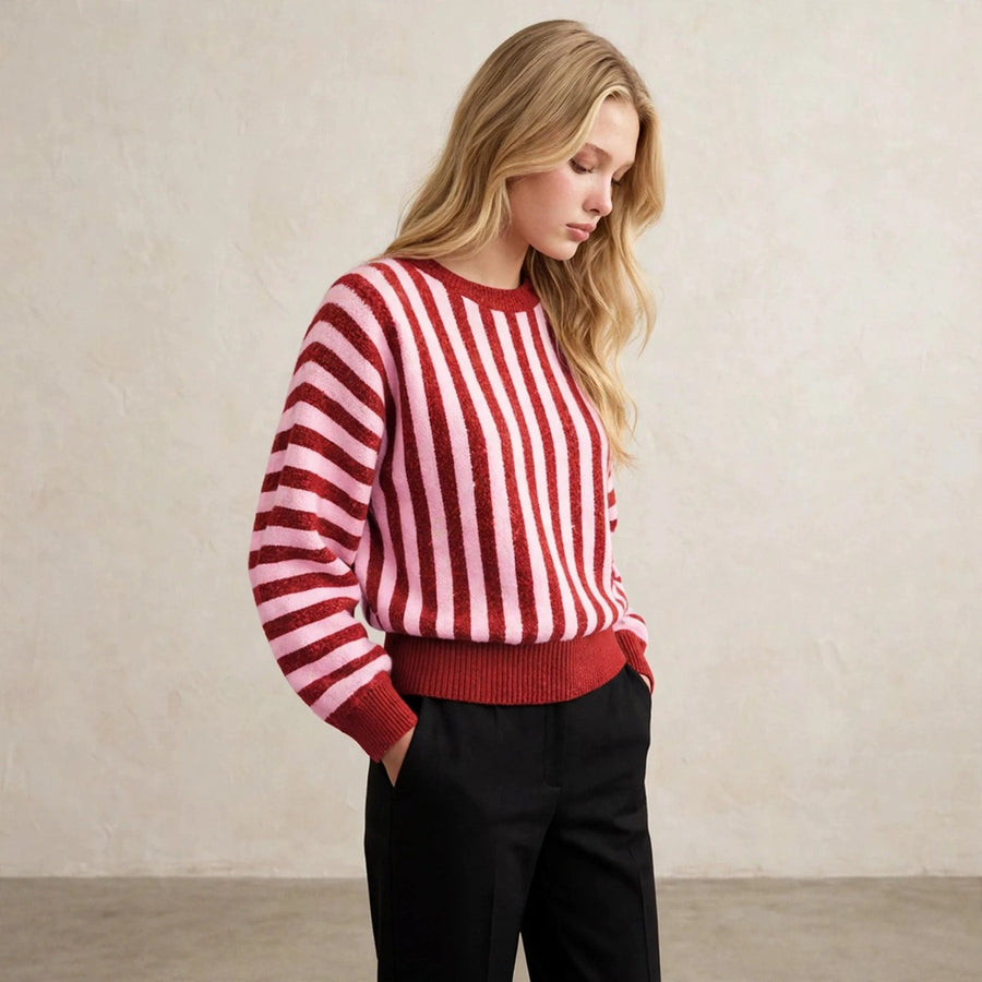 Striped Crew Neck Sweater