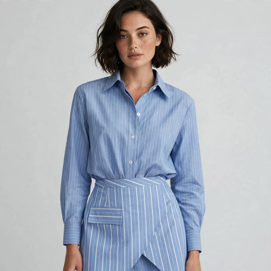 Striped Skirt Set