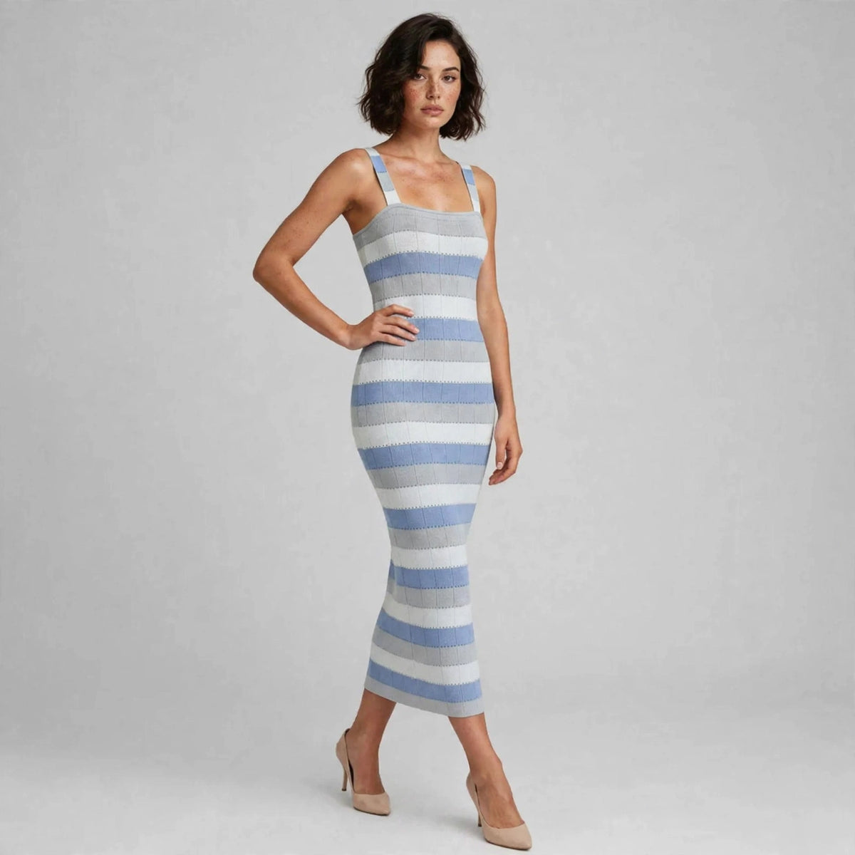 Striped Knit Dress
