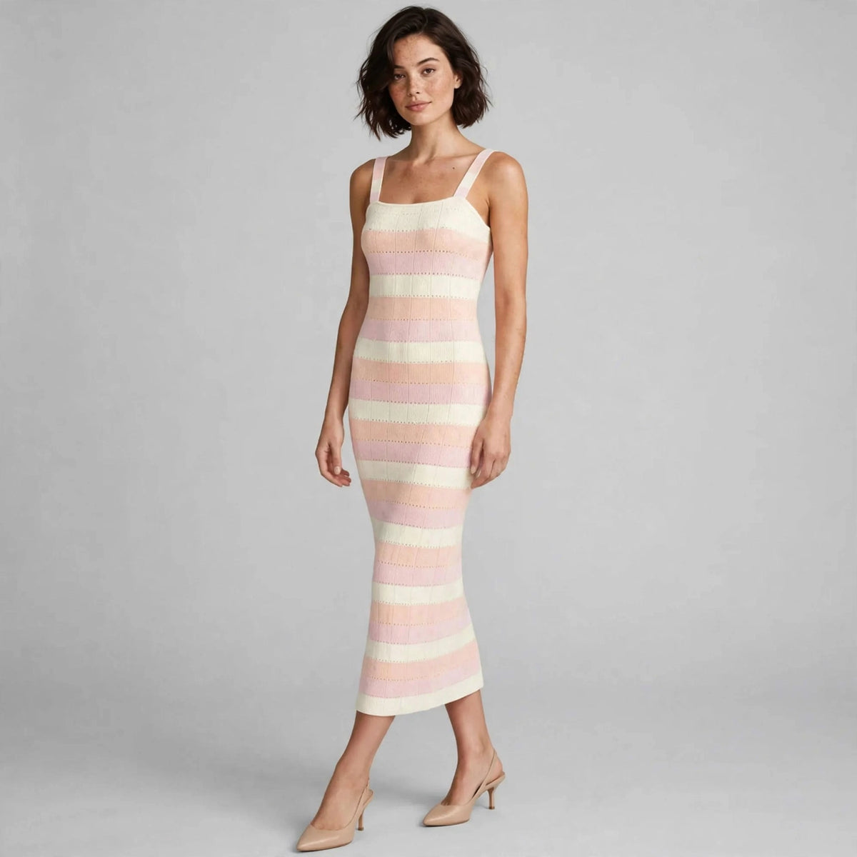 Striped Knit Dress