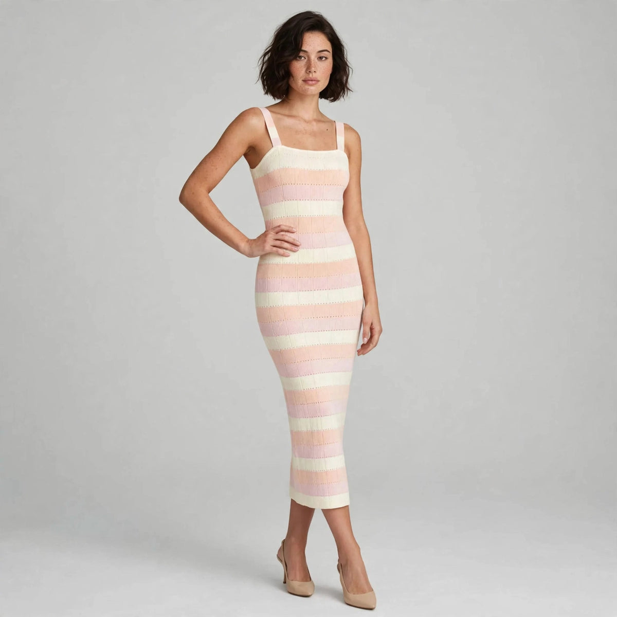 Striped Knit Dress