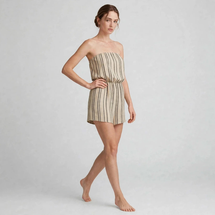 Striped Tube Romper