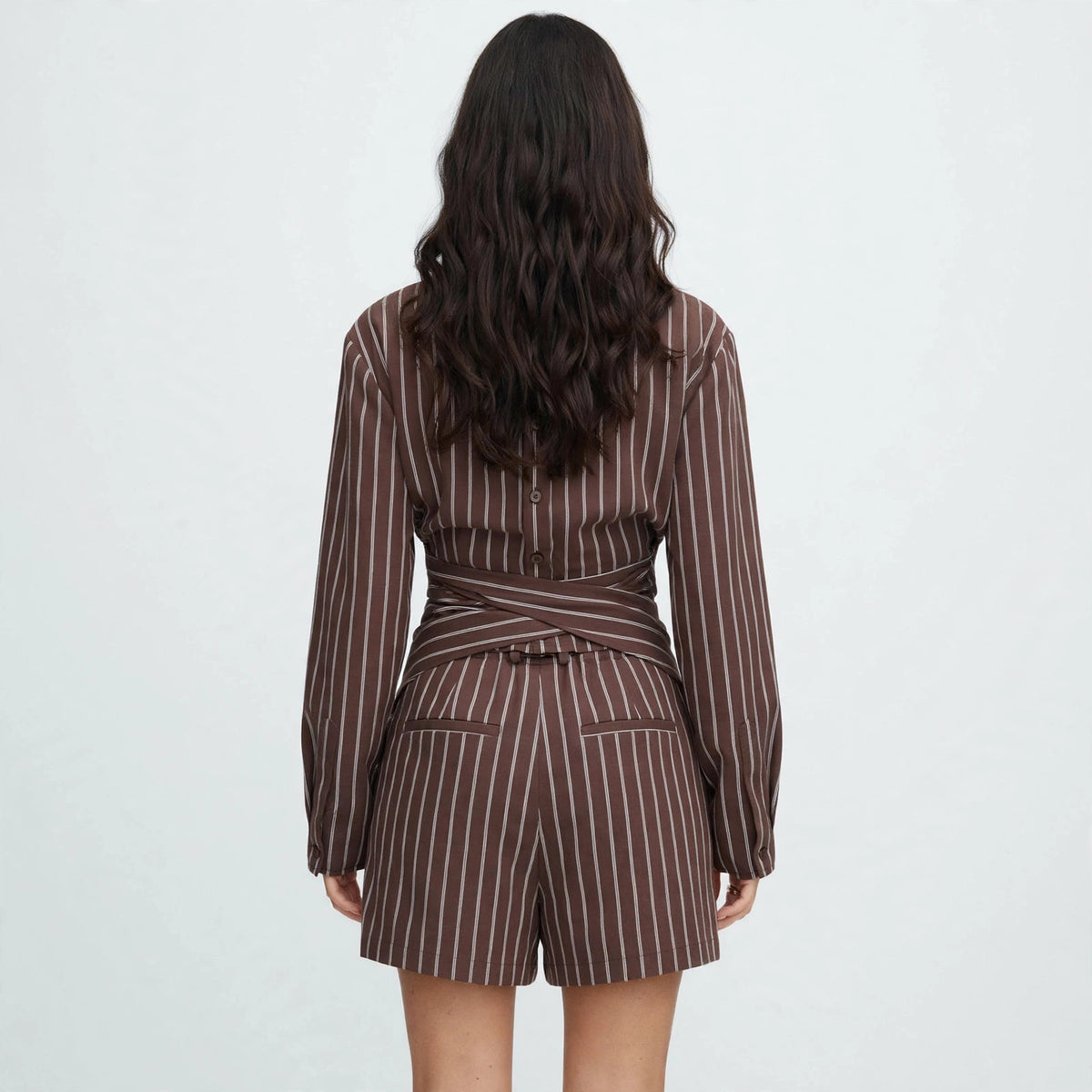 Striped Shirt Set