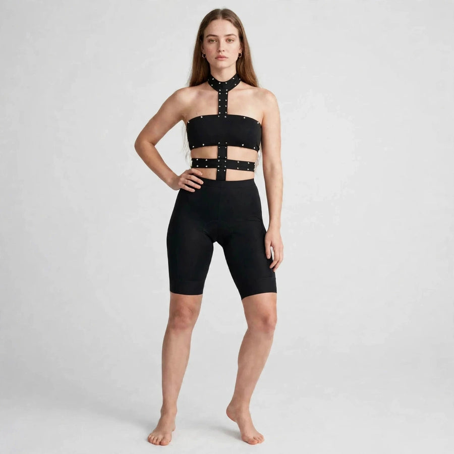 Studded Cutout Romper