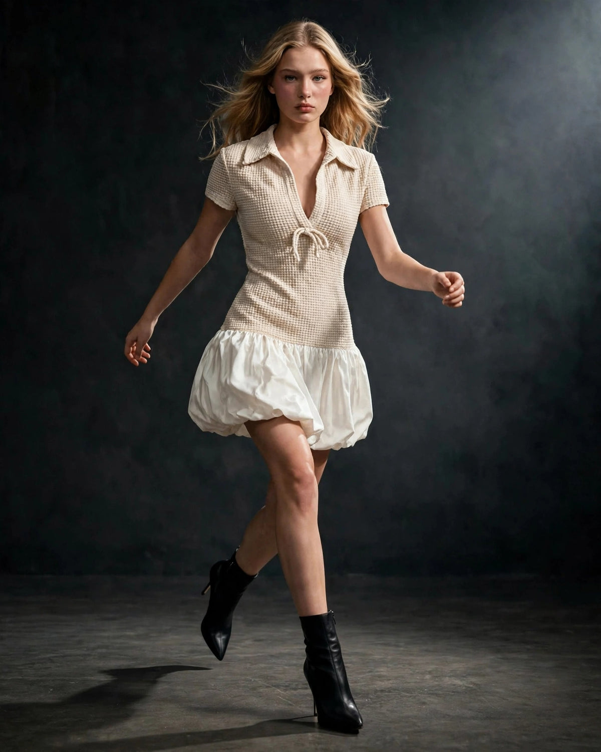 Textured Bubble Dress