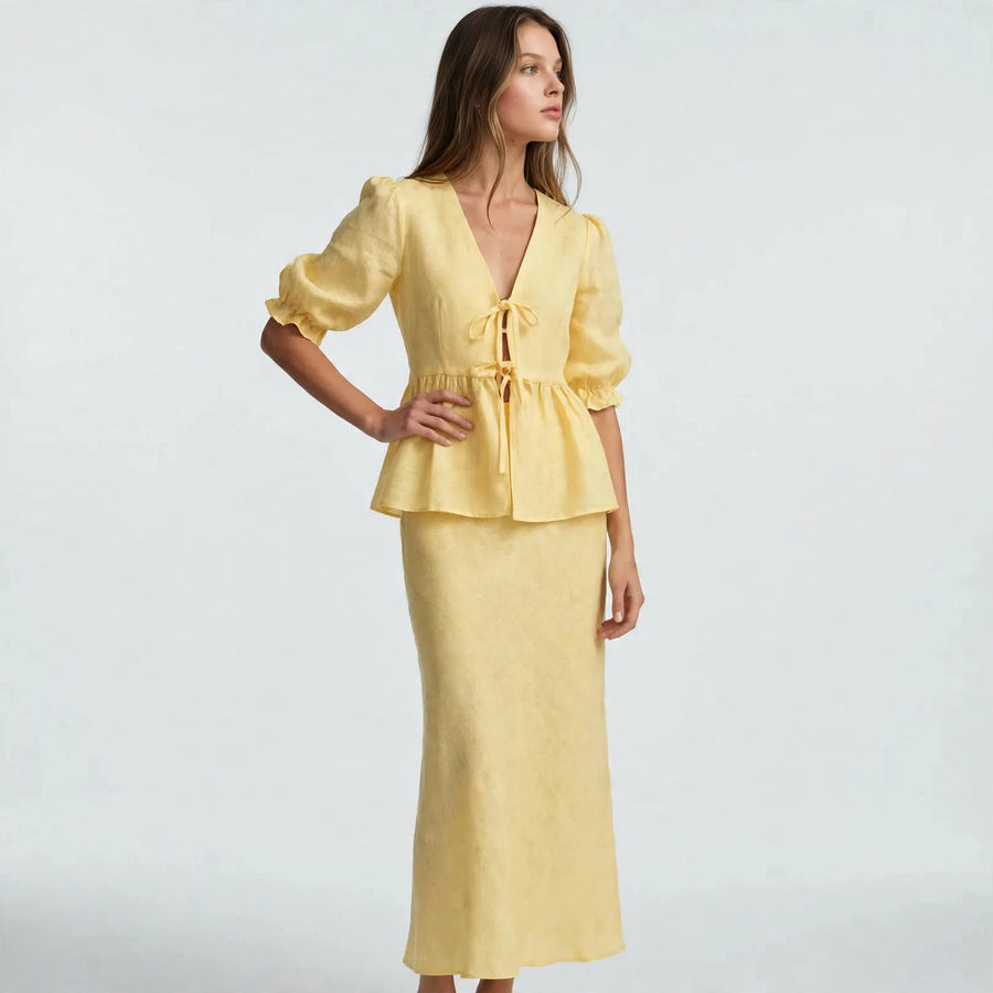Peplum Skirt Set