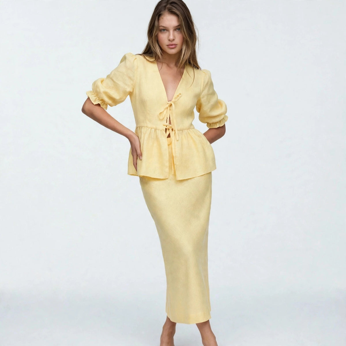 Peplum Skirt Set