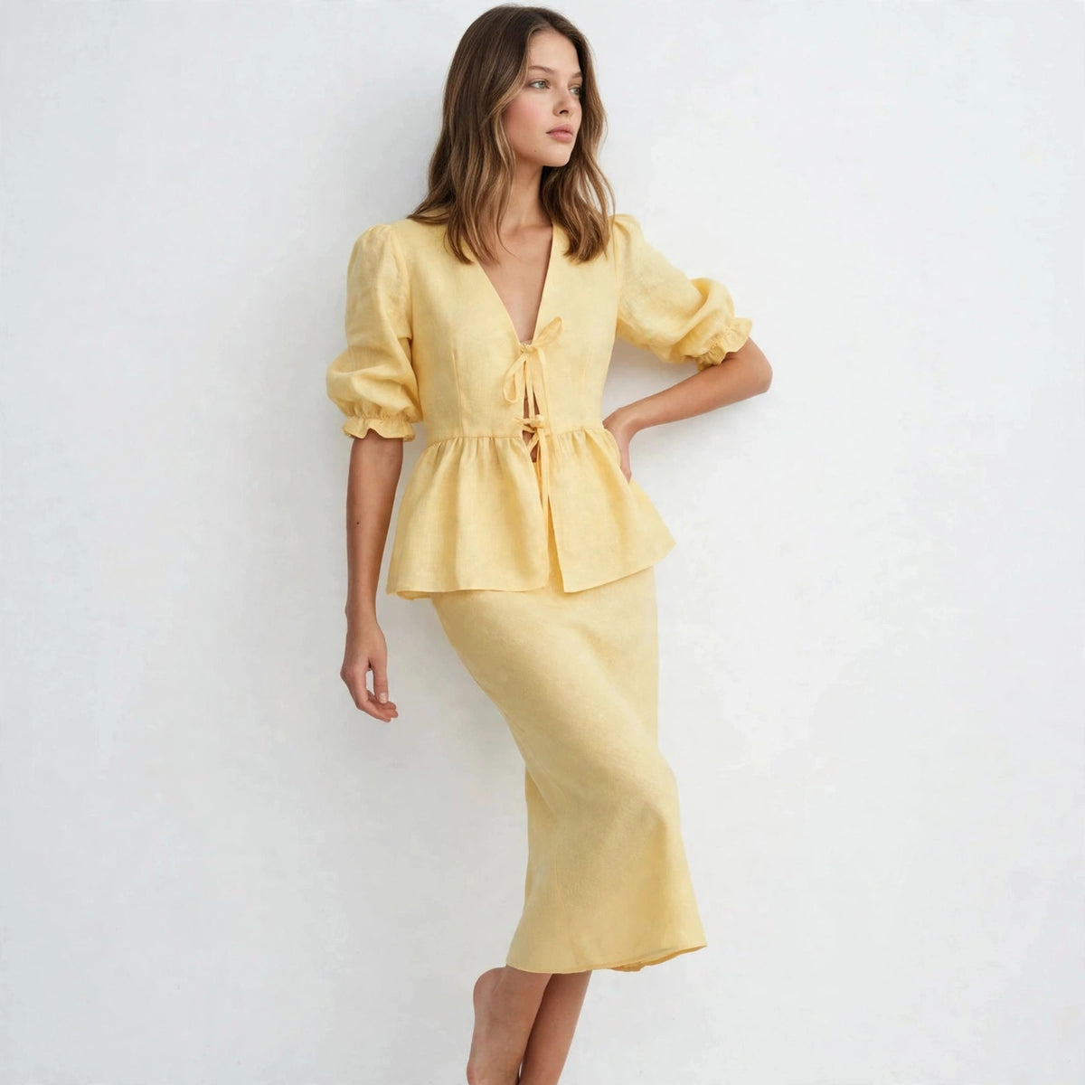 Peplum Skirt Set