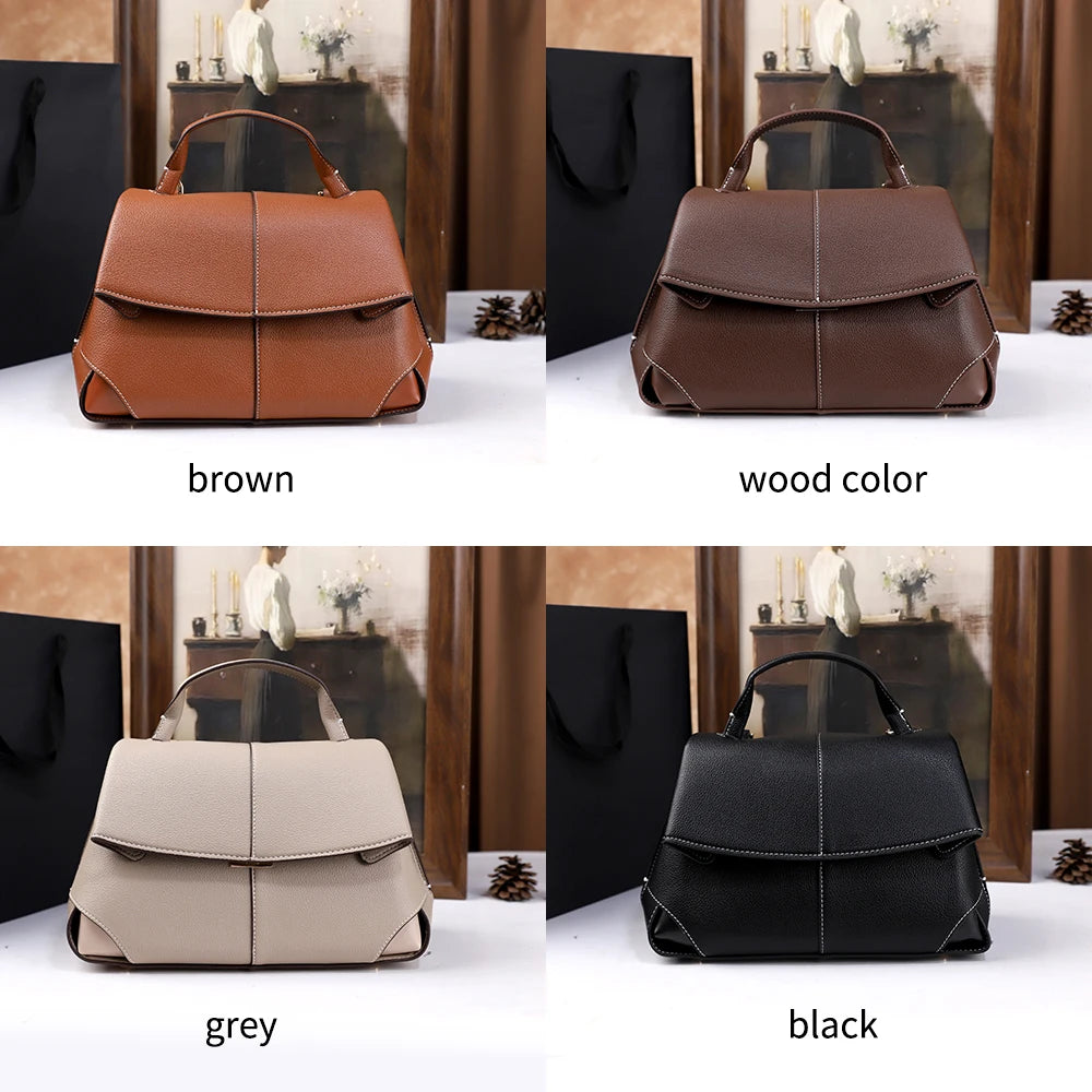 Vintage leather satchel handbag detail | ORLEVE