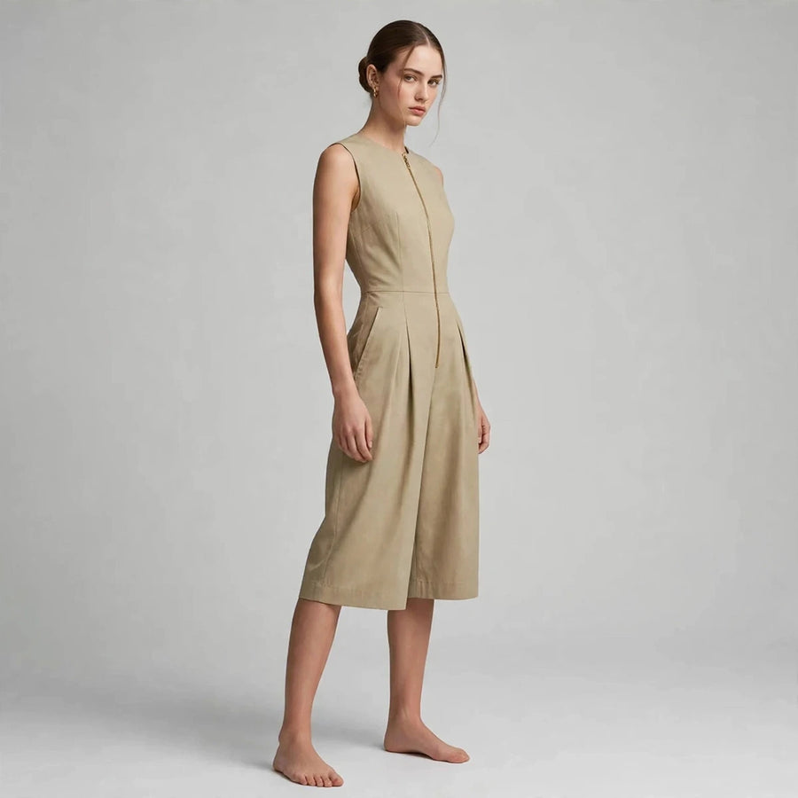 Zipper Pocket Jumpsuit